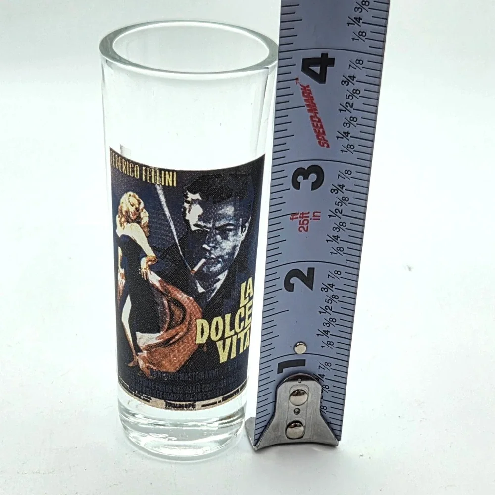 TALL‎ Shot Glass La Dolce Vita Frederico Fellini 1960's Film
